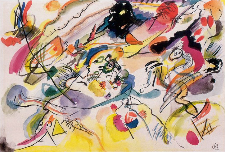 Composition VII Kandinsky’s First Abstract Water Color