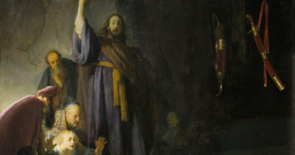 The Raising of Lazarus Rembrandt