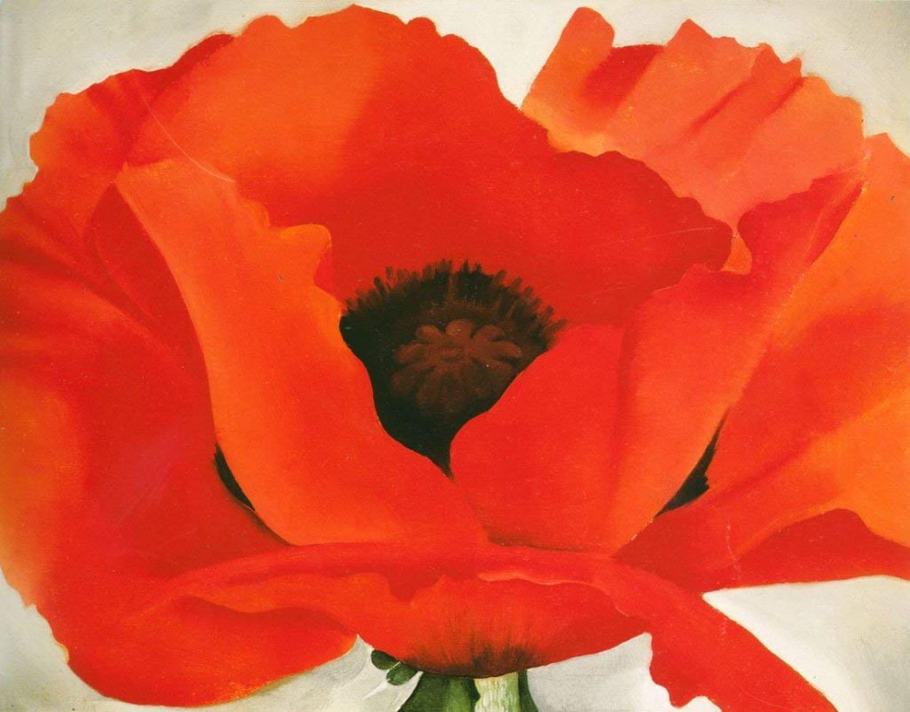 16 Of The Most Famous Paintings By Georgia O Keeffe ArtisticJunkie Com   Georgia O Keeffe Red Poppy 1024x802 