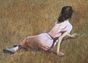 Andrew Wyeth Christina’s World Girl in the Field Painting